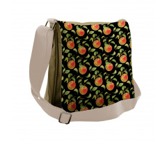 Hand Drawn Tree Branches Messenger Bag