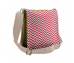 Classical Simple Chevron Messenger Bag