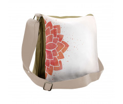 Aquarelle Half Flower Messenger Bag