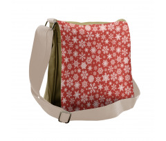 Various Snowflakes Winter Messenger Bag