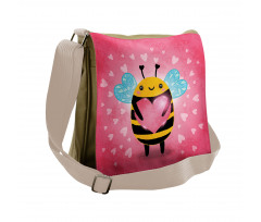 Bumblebee Cartoon Messenger Bag
