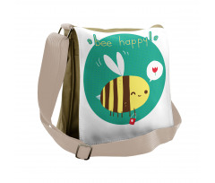 Winking Bumblebee Messenger Bag