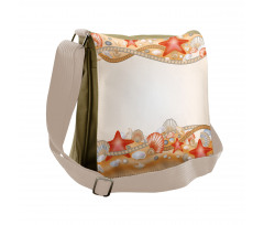 Sand Seashells Ropes Messenger Bag