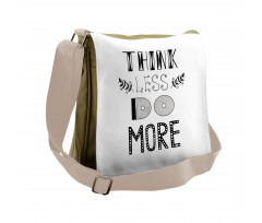 Different Fonts Leafs Messenger Bag