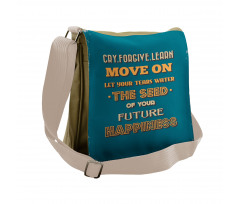 Happiness Phrases Messenger Bag