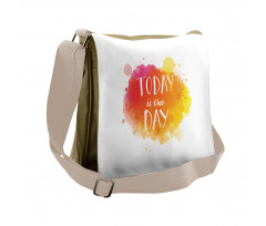 Optimistic Message Messenger Bag