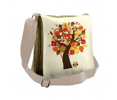 Abstract Tree Messenger Bag