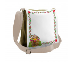 Gingerbread House Messenger Bag