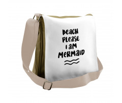 Beach Please Phrase Messenger Bag