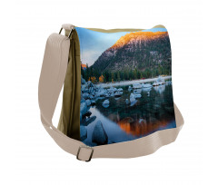 Rocks in the Lake Messenger Bag