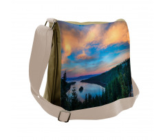 Sundown in the Woods Messenger Bag