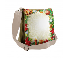 Abstract Christmas Tree Messenger Bag