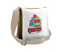 Ice Cream Cartoon Style Messenger Bag