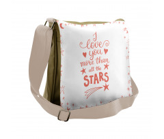 Stars Words Art Messenger Bag