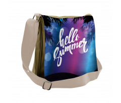 Vivid Night Palms Messenger Bag