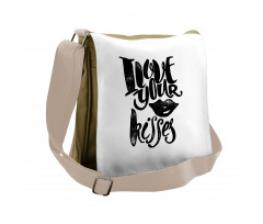 I Love Your Kisses Messenger Bag