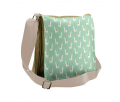 Candy Cane Hearts Messenger Bag