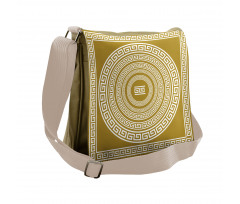 Frieze Meander Lines Messenger Bag