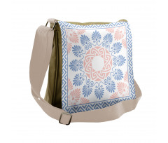 Pastel Floral Grecian Messenger Bag