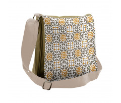 Scroll Tiles Messenger Bag