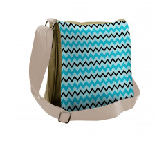 Retro Inspirations Chevron Messenger Bag