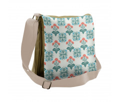 Abstract Spring Motifs Messenger Bag