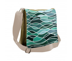 Stained Glass Composition Messenger Bag