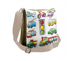 Cheerful Transportation Messenger Bag