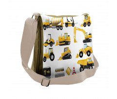 Yellow Construction Site Messenger Bag