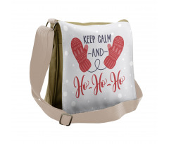 Xmas Fun Words Santa Messenger Bag