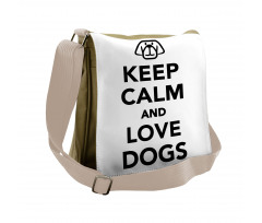 Words for Dog Lovers Messenger Bag