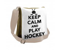 Keep Calm and Play Words Messenger Bag