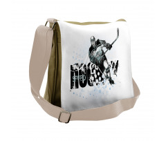 Grunge Player Sketch Messenger Bag