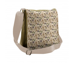 Round Flower Messenger Bag