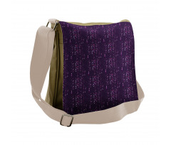 Purple Toned Dots Messenger Bag