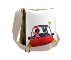 Jack Russell Couple Messenger Bag