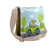 Puppy on the Road Messenger Bag