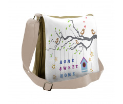 Bird Tree Stars Messenger Bag