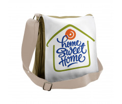 Doodle House Messenger Bag