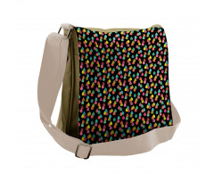 Abstract Raindrops Art Messenger Bag