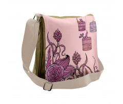 Bird Cage Flora Messenger Bag