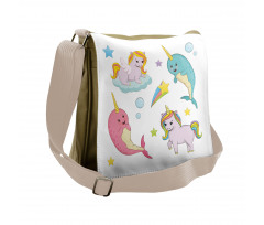 Colorful Rainbow Animal Messenger Bag