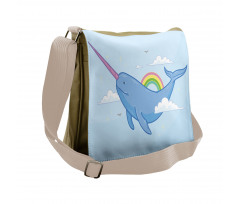 Flying Whale Messenger Bag