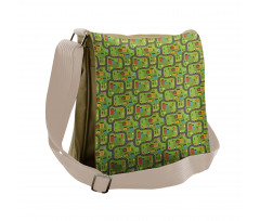 Cartoon Road Messenger Bag