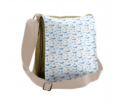 Marine Life Themed Design Messenger Bag