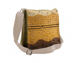 Brick Wall Waves Messenger Bag