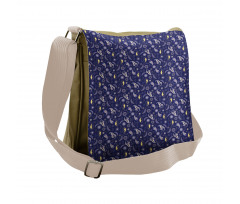 Floral Abstract Ornate Messenger Bag