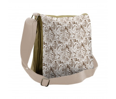 Classic Floral Motifs Messenger Bag