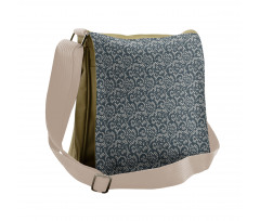 Lace Style Flower Design Messenger Bag