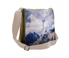 Craggy Peaks Mountains Messenger Bag